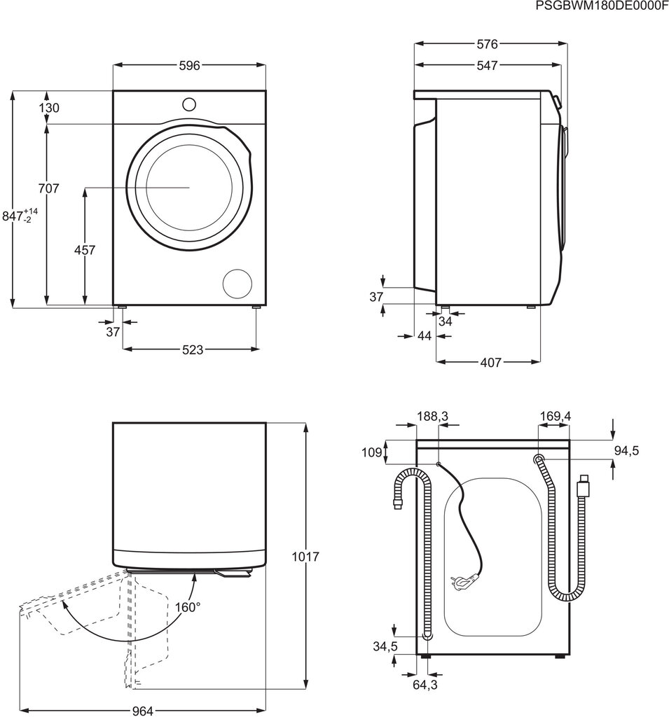 Electrolux EW6F5248G4 hinta ja tiedot | Pyykinpesukoneet | hobbyhall.fi