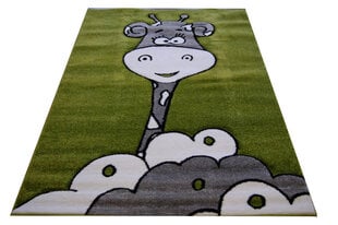 Lastenhuoneen matto Kirahvi 133x190 cm, vihreä hinta ja tiedot | Isot matot | hobbyhall.fi