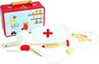 Woody 90847 lasten matkalaukku Toddler Doctor sekä välineet metallisessa kantolaukussa (10 kpl) hinta ja tiedot | Tyttöjen lelut | hobbyhall.fi