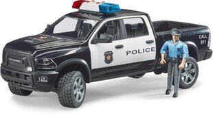 Bruder RAM 2500, 02505 poliisiauto figuurilla hinta ja tiedot | Poikien lelut | hobbyhall.fi