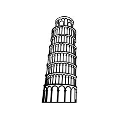 Metallinen seinäkoriste Pisa Tower, 27,5x70 cm hinta ja tiedot | Sisustustuotteet | hobbyhall.fi