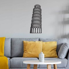 Metallinen seinäkoriste Pisa Tower, 27,5x70 cm hinta ja tiedot | Sisustustuotteet | hobbyhall.fi