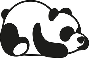 Metallinen seinäkoriste Panda, 50x35 cm hinta ja tiedot | Sisustustuotteet | hobbyhall.fi