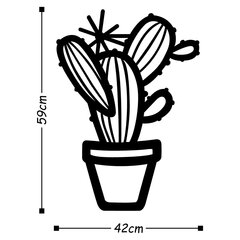 Metallinen seinäkoriste kaktus, 39 x 55 cm hinta ja tiedot | Sisustustuotteet | hobbyhall.fi