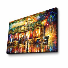 Jäljennös teoksesta Misty cafe (Leonid Afremov) hinta ja tiedot | Taulut | hobbyhall.fi