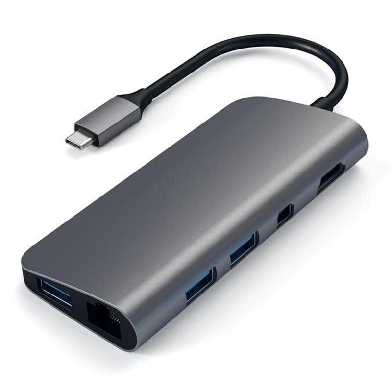 Satechi Satechi USB-C 4K HDMI/Mini DP GB Ethernet USB hub hinta ja tiedot | Adapterit | hobbyhall.fi