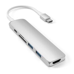 Satechi Satechi USB-C Multiport HDMI/2xUSB3/SD USB hub hinta ja tiedot | Satechi Tietokoneet ja pelaaminen | hobbyhall.fi