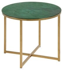 Sohvapöytä Ditra, vihreä/kulta hinta ja tiedot | Sohvapöydät | hobbyhall.fi