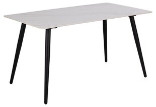 Pöytä Wicklow, musta/valkoinen hinta ja tiedot | Ruokapöydät | hobbyhall.fi