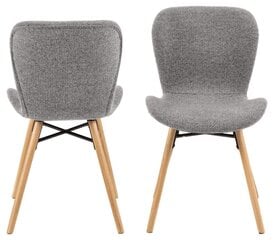Ruokapöydän tuolit, Batilda -A1, 2 kpl, harmaa hinta ja tiedot | Ruokapöydän tuolit | hobbyhall.fi