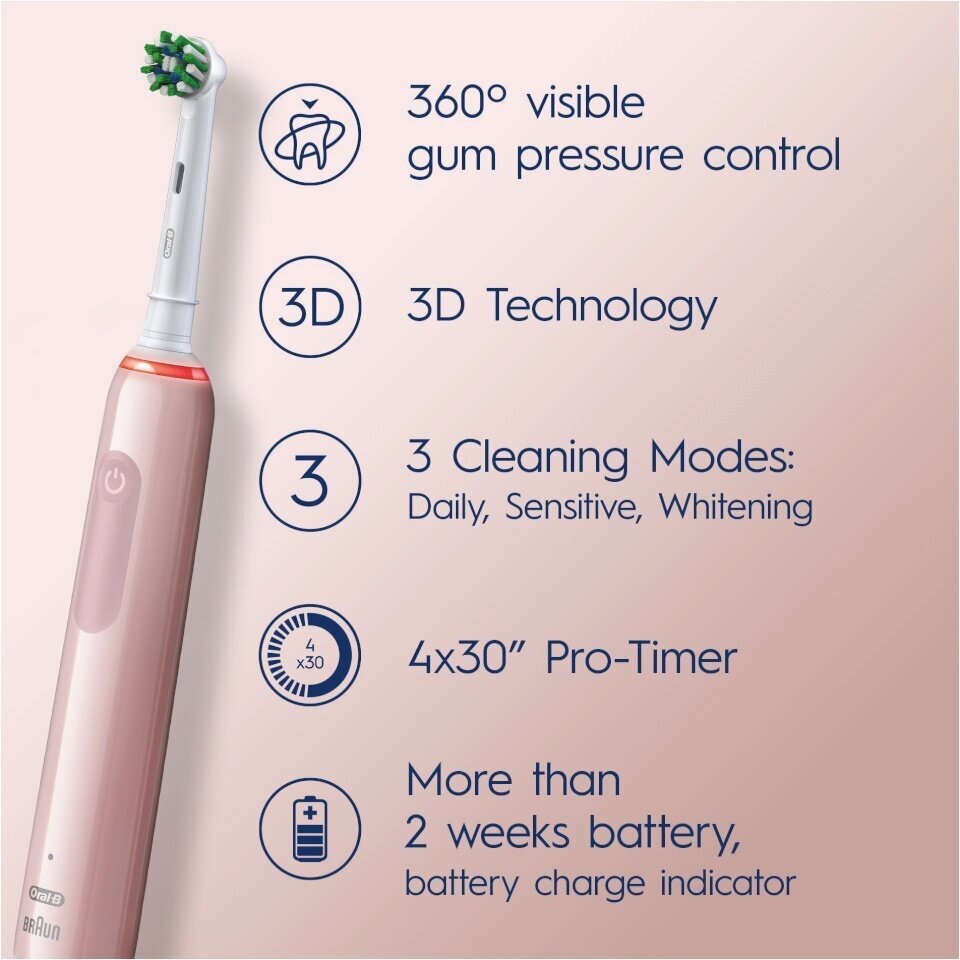 Oral-B Pro 3 3400N hinta ja tiedot | Sähköhammasharjat | hobbyhall.fi