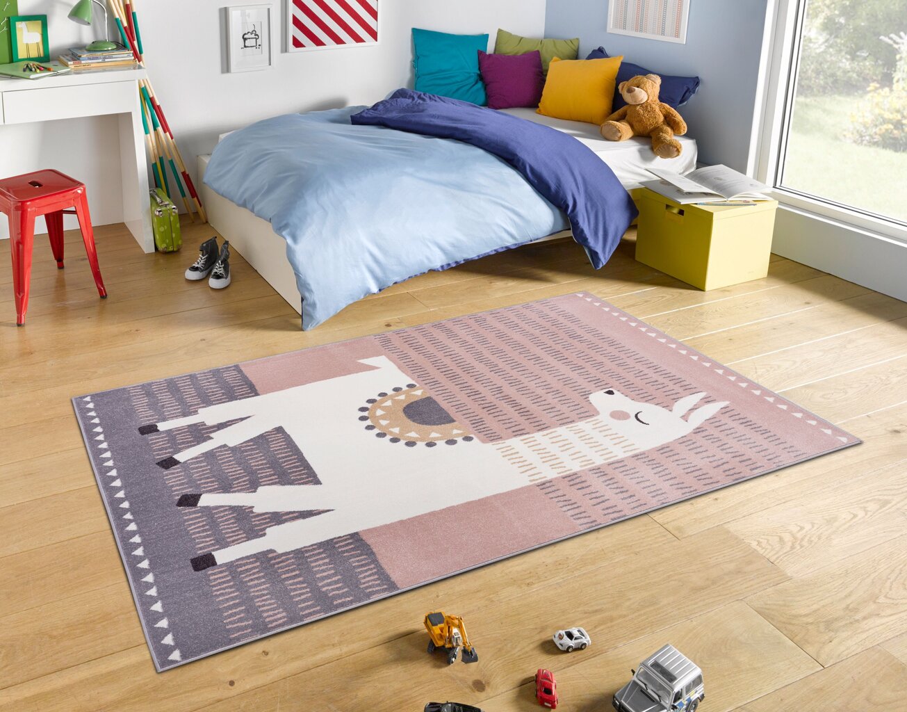 Hanse Home lasten matto Alpaca Dolly, harmaa pinkki, 160x230 cm hinta ja tiedot | Isot matot | hobbyhall.fi