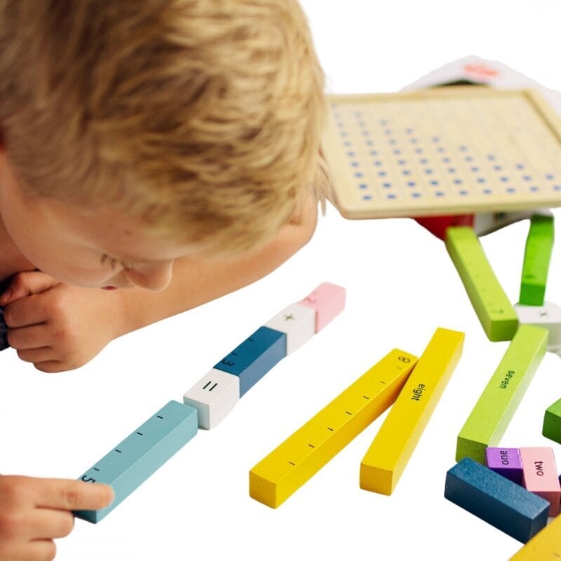 Lelu puinen matematiikkataulu, Tooky Toy hinta ja tiedot | Kehittävät lelut | hobbyhall.fi