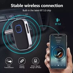 Bluetooth-vastaanotin 3,5 mm AUX-liitännällä auton äänentoistojärjestelmään, ladattava hinta ja tiedot | Adapterit | hobbyhall.fi