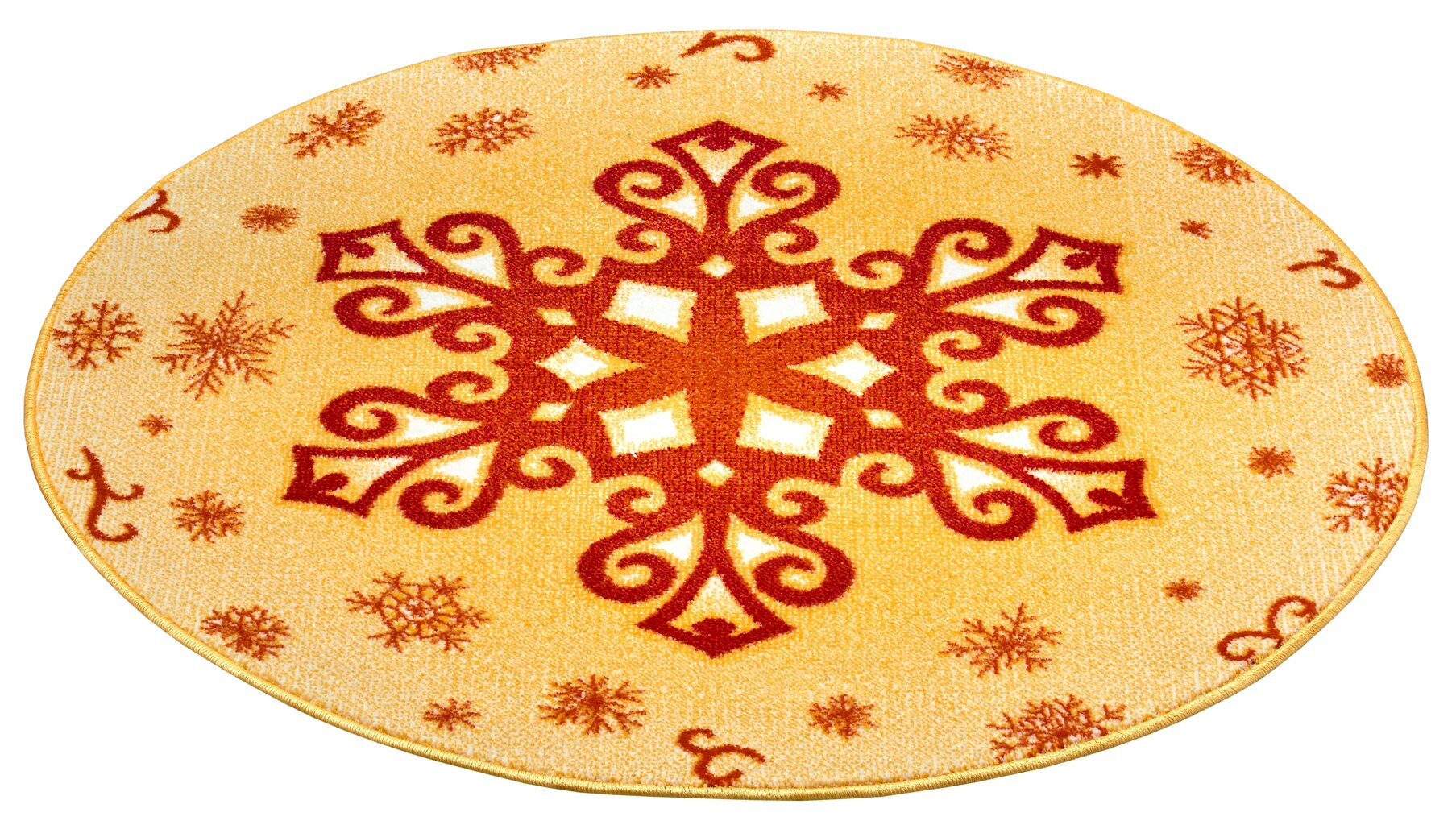 Hanse Home lasten matto Christmas Snowflake, keltainen, 80 cm hinta ja tiedot | Isot matot | hobbyhall.fi