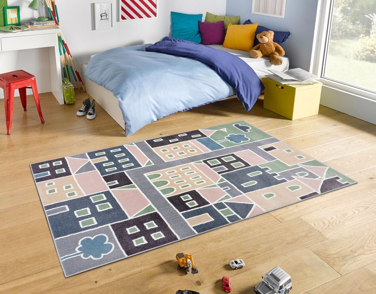 Hanse Home lastenhuoneen matto Lovely City, eri värejä, 80x150 cm. hinta ja tiedot | Isot matot | hobbyhall.fi