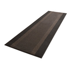 Hanse Home Basic Band Brown matto, 80 cm x 300 cm hinta ja tiedot | Isot matot | hobbyhall.fi