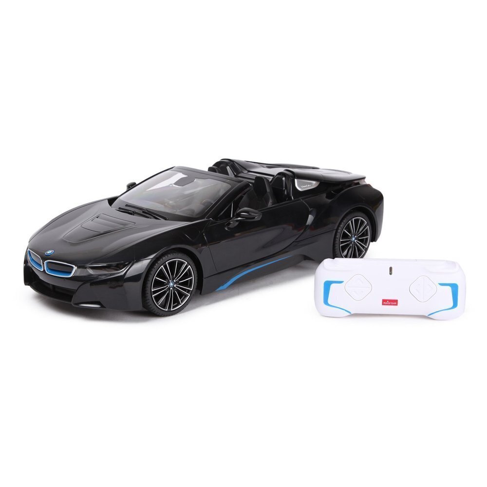 Auto BMWi8 Roadster Rastar kaukosäätimellä 1:12 hinta ja tiedot | Poikien lelut | hobbyhall.fi