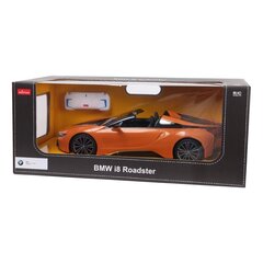 Auto BMWi8 Roadster Rastar kaukosäätimellä 1:12, oranssi hinta ja tiedot | Poikien lelut | hobbyhall.fi