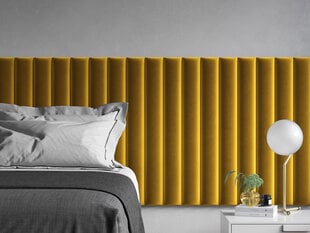Pehmeät seinäpaneelit, 3 kpl, Mazzini Sofas Eustoma R1, keltaiset hinta ja tiedot | Pehmeät seinäpaneelit | hobbyhall.fi