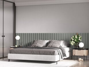 Cosmopolitan Design Knox L5 -pehmeät seinäpaneelit, 3 kpl, vaaleanharmaa hinta ja tiedot | Pehmeät seinäpaneelit | hobbyhall.fi