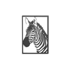 Metallinen seinäkoriste Zebra hinta ja tiedot | Sisustustuotteet | hobbyhall.fi