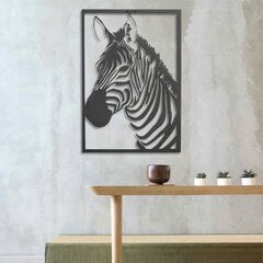 Metallinen seinäkoriste Zebra hinta ja tiedot | Sisustustuotteet | hobbyhall.fi