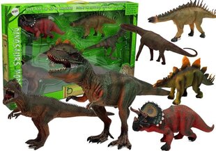 Setti erilaisia tyrannosaurusten ja muiden dinosaurusten hahmoja, 6 kappaletta hinta ja tiedot | Poikien lelut | hobbyhall.fi