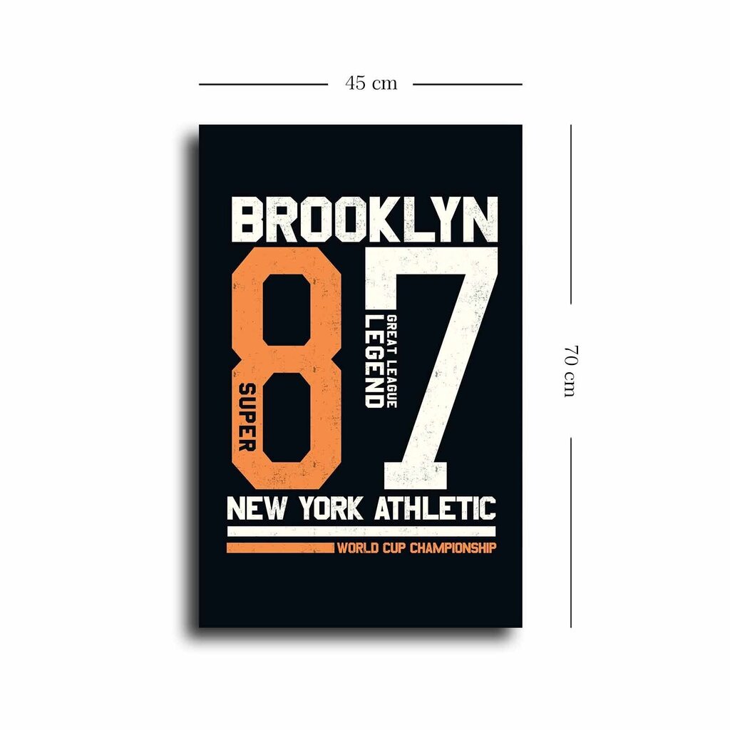 Sisustustaulu Brooklyn 87 hinta ja tiedot | Taulut | hobbyhall.fi