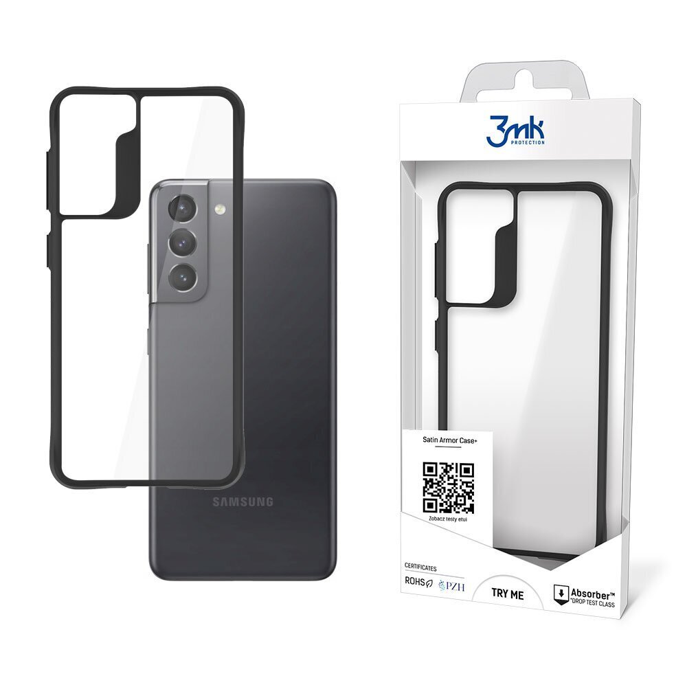 Samsung Galaxy S21 5G - 3mk Satin Armor Case+ hinta ja tiedot | Puhelimen kuoret ja kotelot | hobbyhall.fi