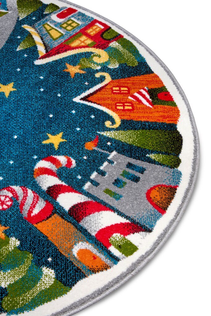 Hanse Home lasten matto Christmas Village, sininen, 80 cm hinta ja tiedot | Isot matot | hobbyhall.fi