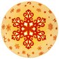 Hanse Home lasten matto Christmas Snowflake, keltainen, 133 cm hinta ja tiedot | Isot matot | hobbyhall.fi