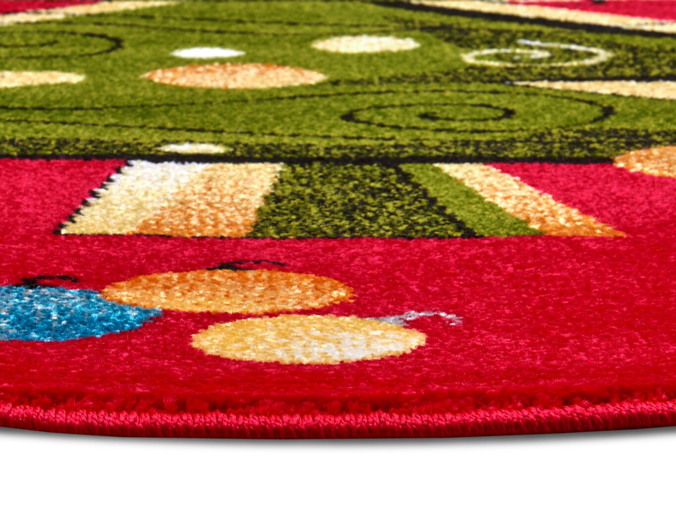 Hanse Home lasten matto Joulukuusi, punainen, 133 cm hinta ja tiedot | Isot matot | hobbyhall.fi