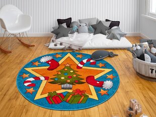 Hanse Home lasten matto Joulun aika, sininen, 133 cm hinta ja tiedot | Isot matot | hobbyhall.fi