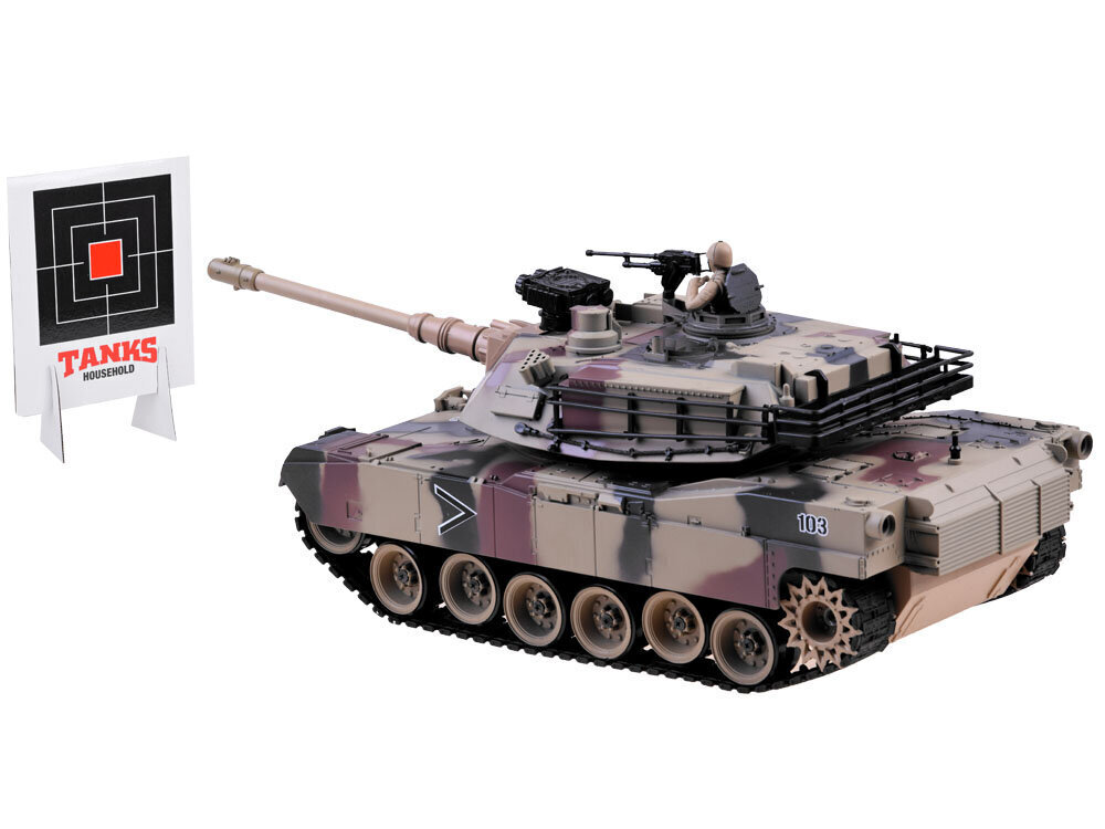 Tankki US M1A2 kaukosäätimellä hinta ja tiedot | Poikien lelut | hobbyhall.fi