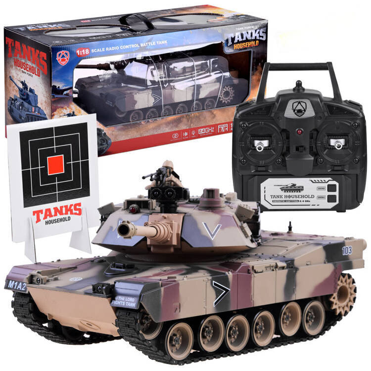 Tankki US M1A2 kaukosäätimellä hinta ja tiedot | Poikien lelut | hobbyhall.fi