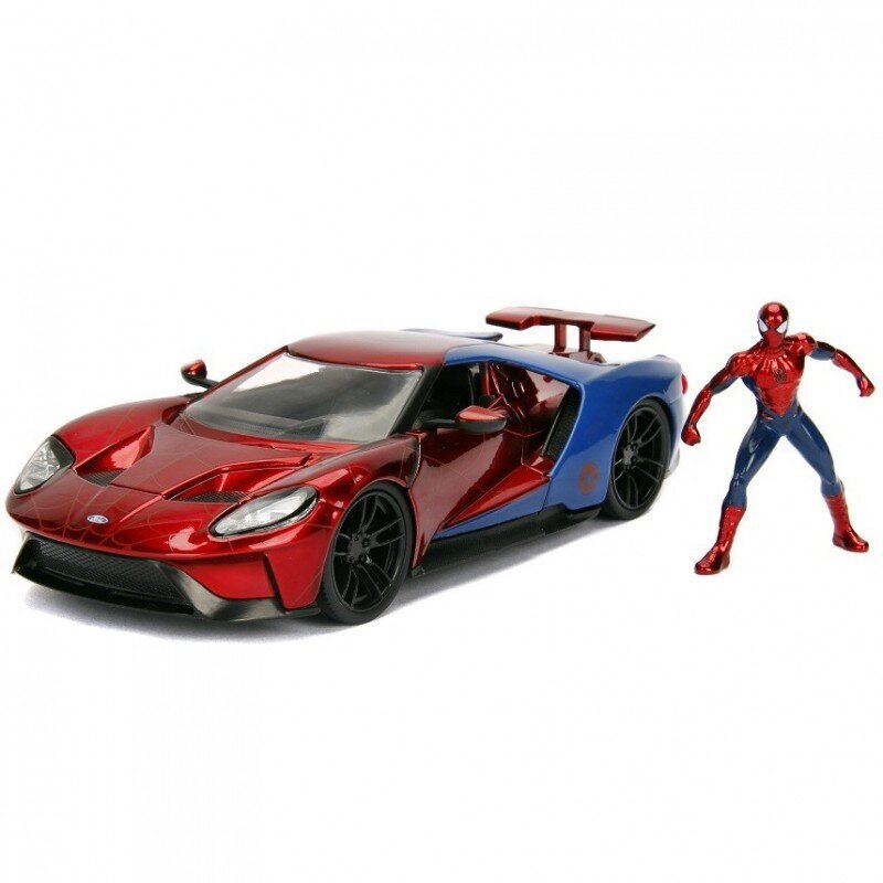 JADA Marvel Spiderman Samochód Ford GT 1:24 2017 hinta ja tiedot | Poikien lelut | hobbyhall.fi