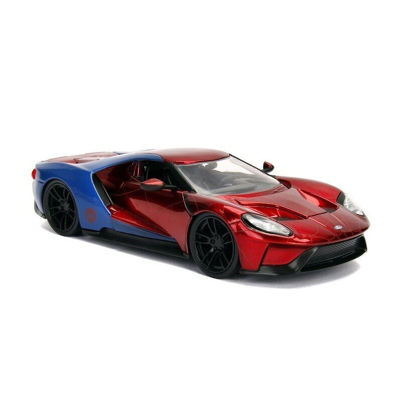 JADA Marvel Spiderman Samochód Ford GT 1:24 2017 hinta ja tiedot | Poikien lelut | hobbyhall.fi