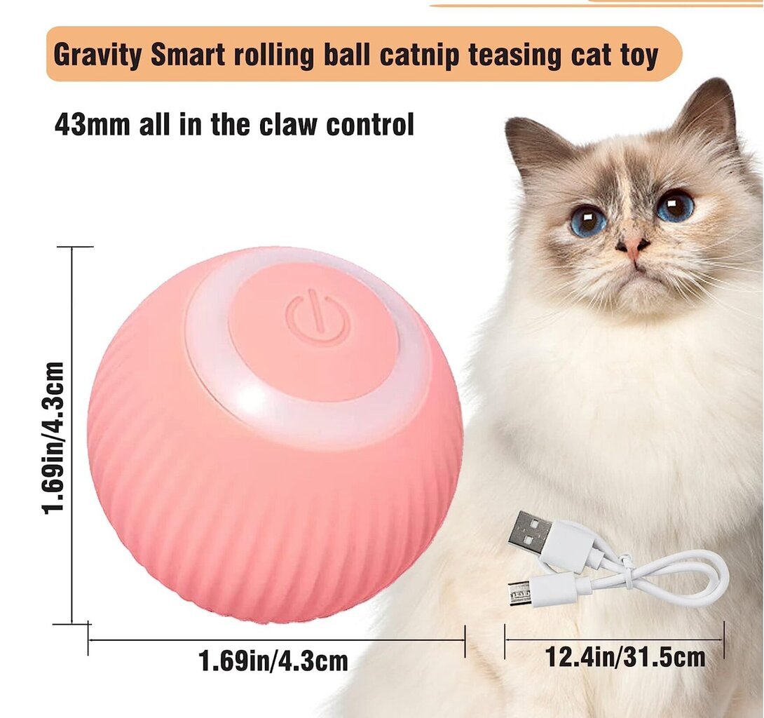 Interaktiivinen älypallo kissoille Smart Cat Ball hinta ja tiedot | Kissan lelut | hobbyhall.fi