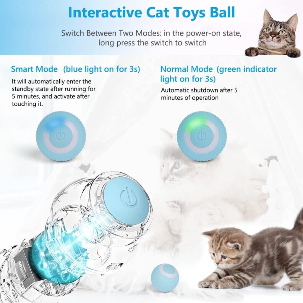 Interaktiivinen älypallo kissoille Smart Cat Ball hinta ja tiedot | Kissan lelut | hobbyhall.fi