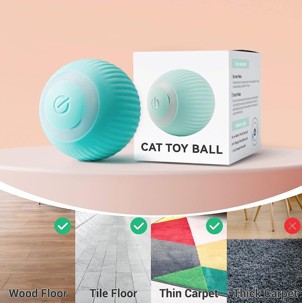 Interaktiivinen älypallo kissoille Smart Cat Ball hinta ja tiedot | Kissan lelut | hobbyhall.fi