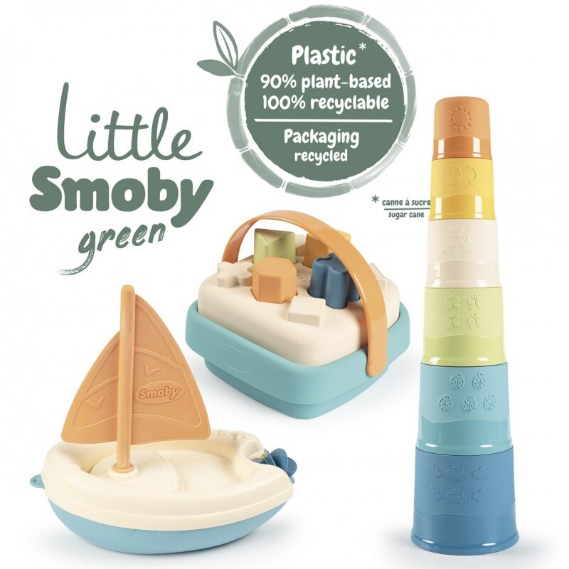 Little Green Smoby biomuovinen lelusetti hinta ja tiedot | Vauvan lelut | hobbyhall.fi