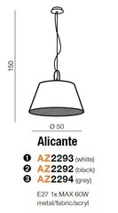 Azzardo riippuvalaisin Alicante AZ2292 hinta ja tiedot | Riippuvalaisimet | hobbyhall.fi