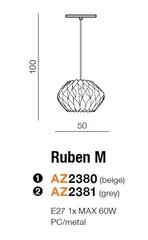 Azzardo Ruben M AZ2381 Riippuvalaisin hinta ja tiedot | Azzardo Huonekalut ja sisustus | hobbyhall.fi