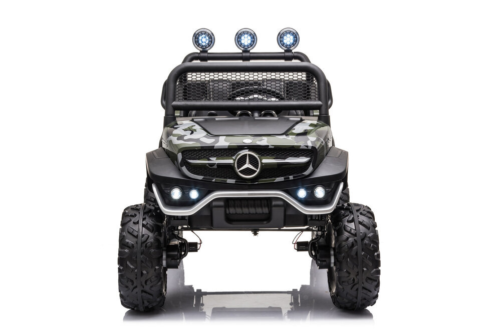 Mercedes Benz Unimog S, naamiointilakattu. hinta ja tiedot | Lasten sähköautot | hobbyhall.fi