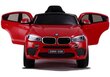 Yksittäinen sähköauto lapsille BMW X6 M punainen hinta ja tiedot | Lasten sähköautot | hobbyhall.fi