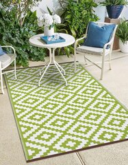 Green Decore matto, 120x180 cm, vihreä/valkoinen hinta ja tiedot | Isot matot | hobbyhall.fi