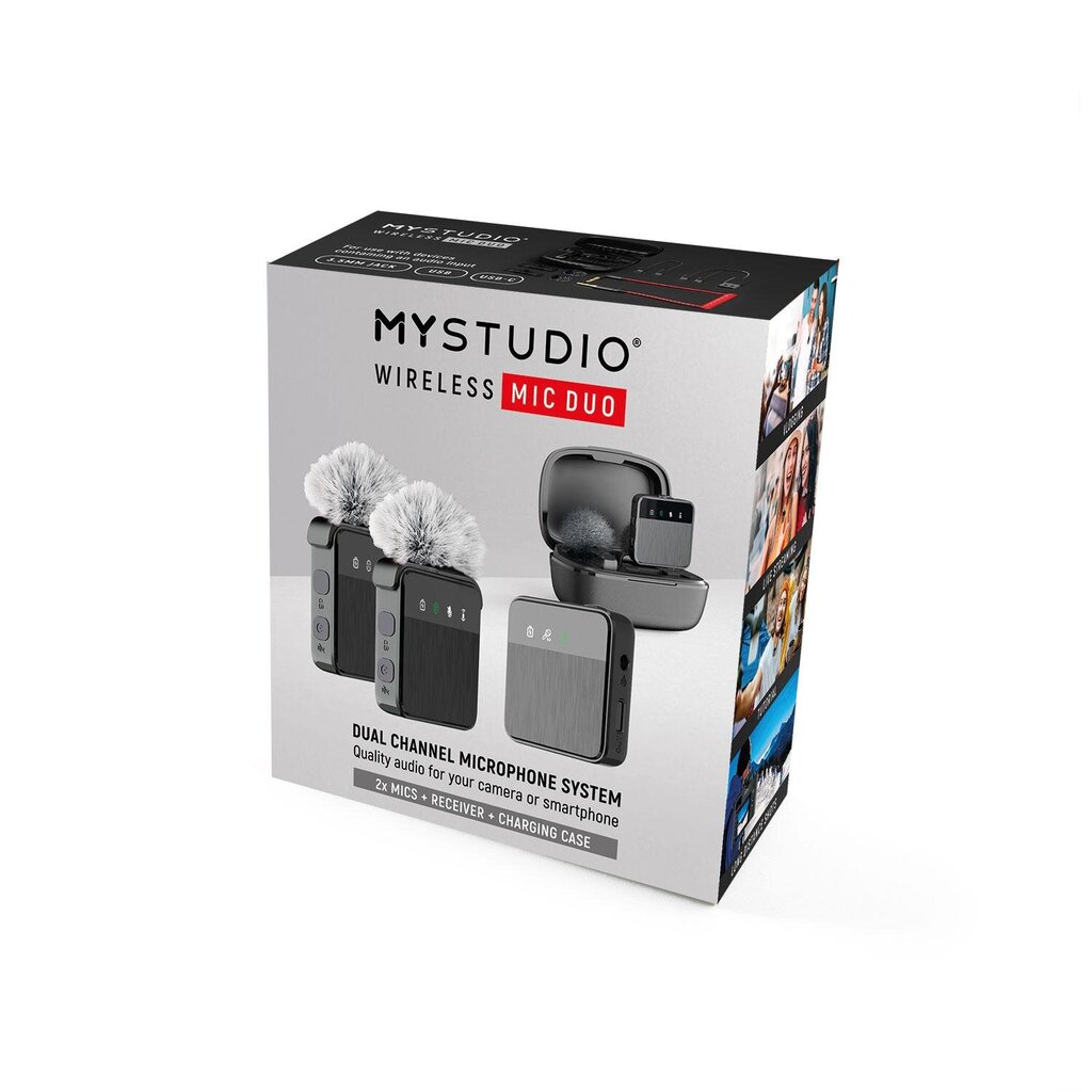 Easypix MyStudio Wireless Mic Duo 62022 hinta ja tiedot | Mikrofonit | hobbyhall.fi
