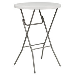 Kokoontaittuva baaripöytä D80, valkoinen 110x80 hinta ja tiedot | Puutarhapöydät | hobbyhall.fi
