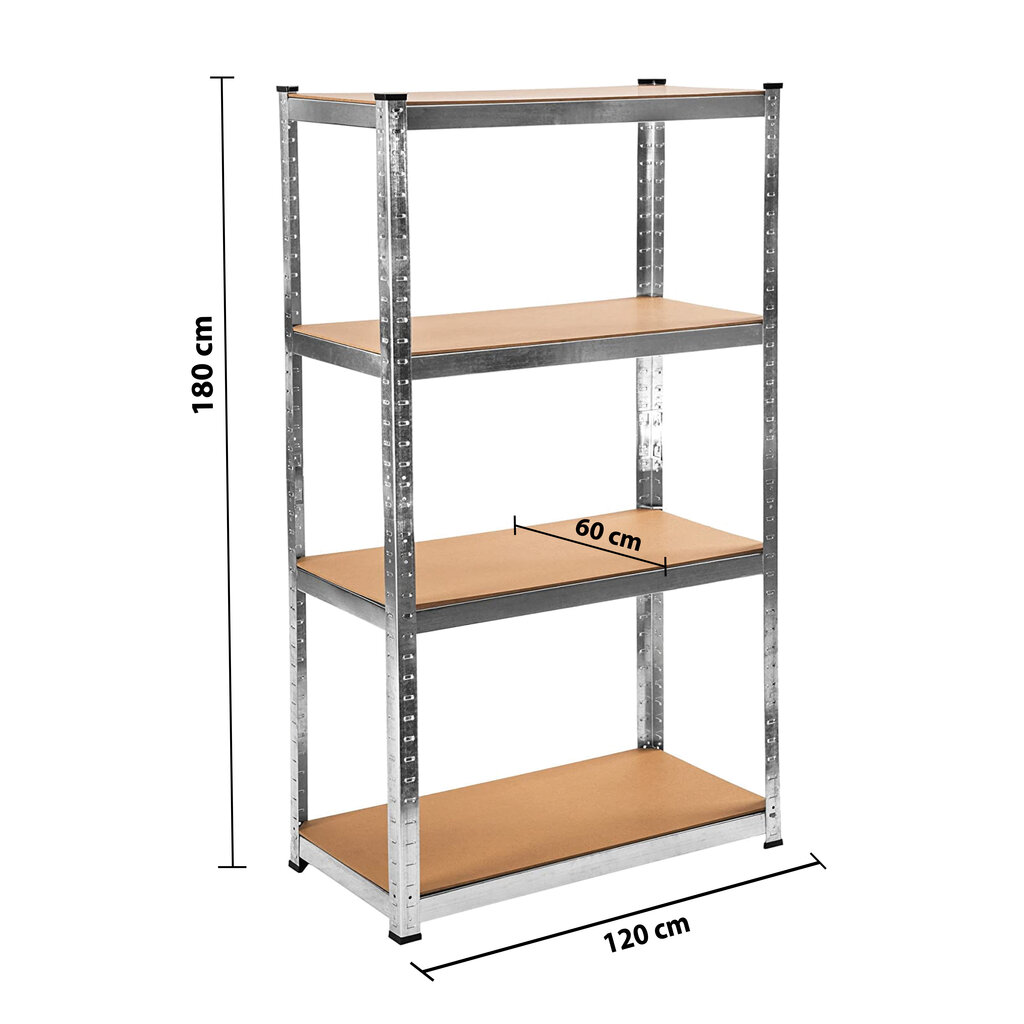 Varastohylly Tonro 180x120x60 Master, 3 kpl hinta ja tiedot | Varastohyllyt | hobbyhall.fi